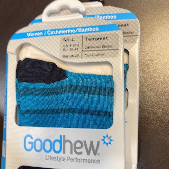 Goodhew Tempest Knee High Merino Socks - in Navy. - Picture 9 of 9